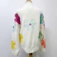 Love Daisy Felted Flower Cardigan