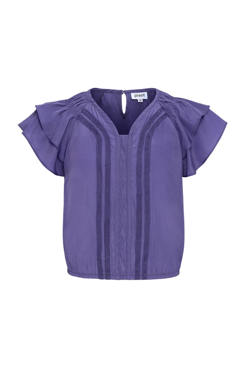 PLEAT TILLY TOP VIOLET