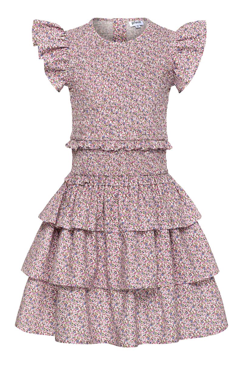 PLEAT CLAIRE DRESS PETALS