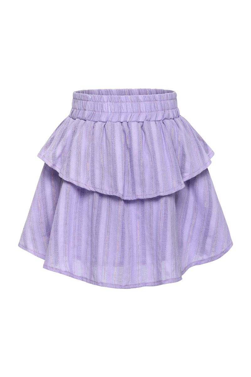 PLEAT PARKER SKORT PURPLE/GOLD