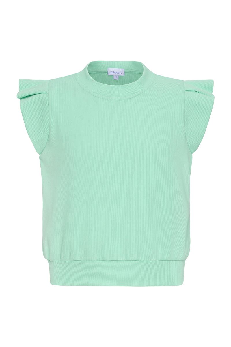 PLEAT OLIVIA TOP AQUA
