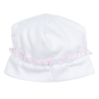 ESSENTIALS RUFFLE HAT PINK