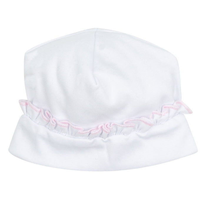 ESSENTIALS RUFFLE HAT PINK