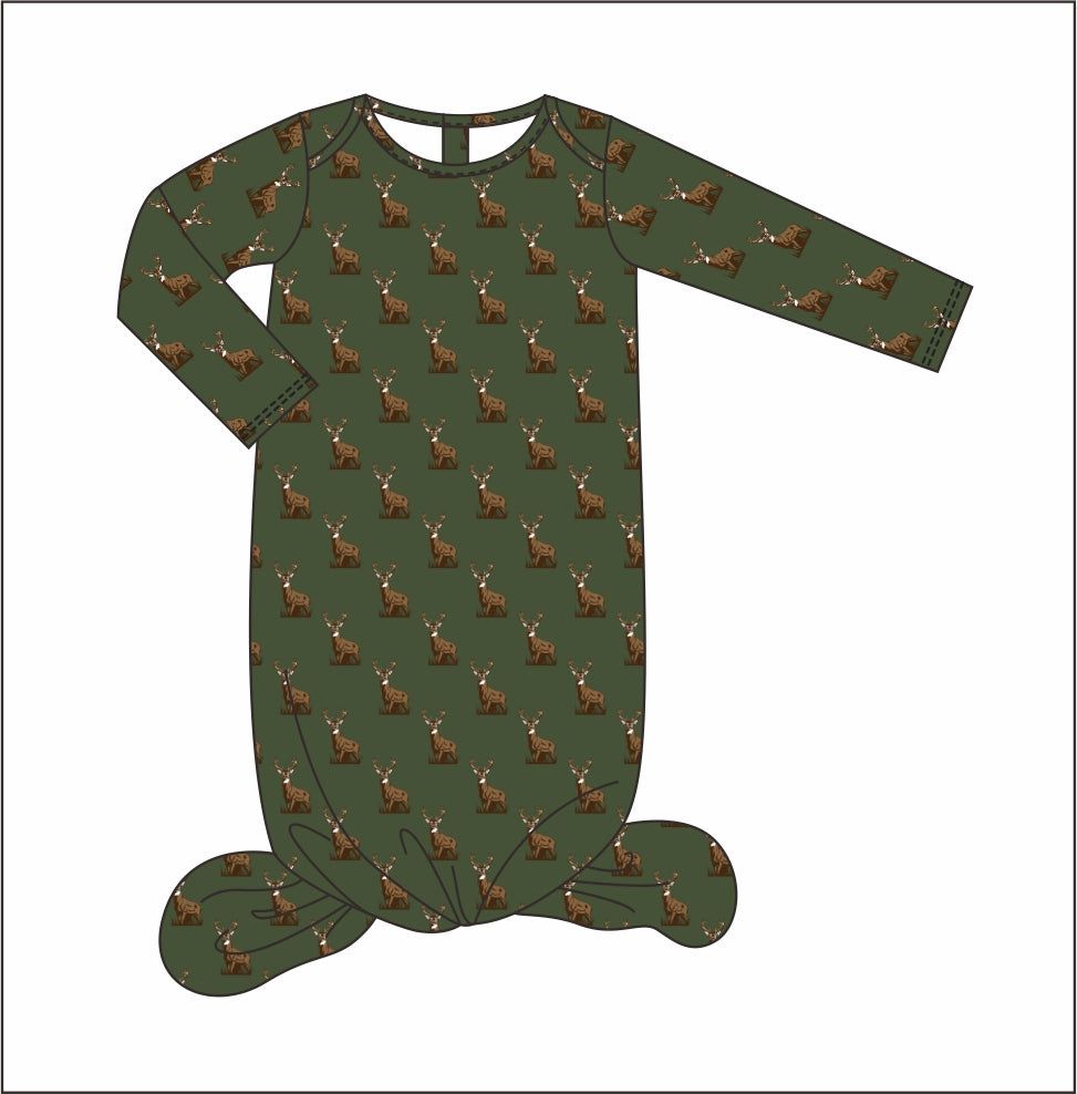 Harbor & Hound Henley Drift Gown Whitetail