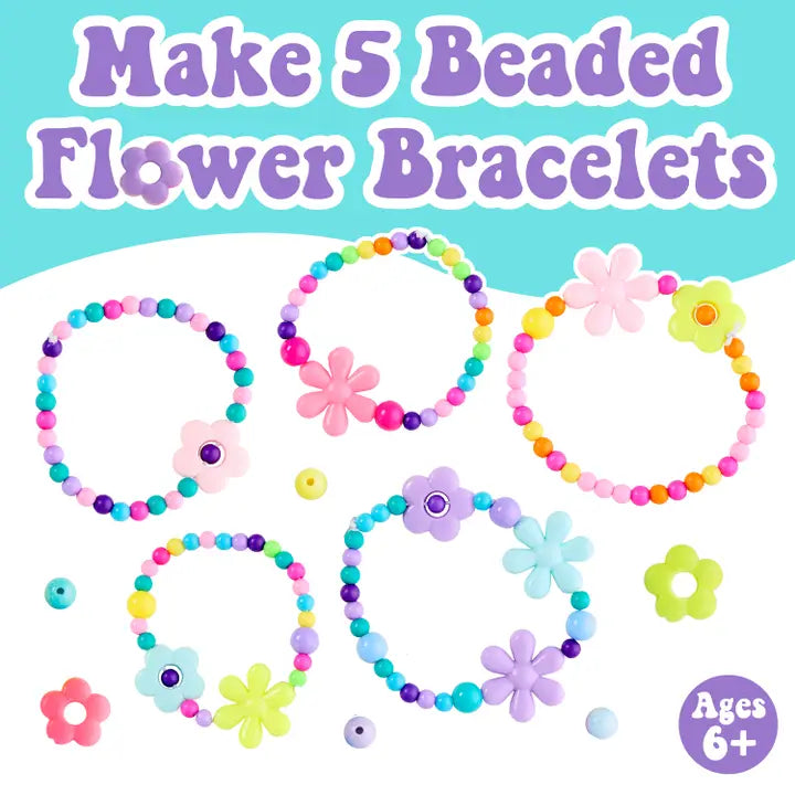 Mini Kit Beaded Flower Bracelets