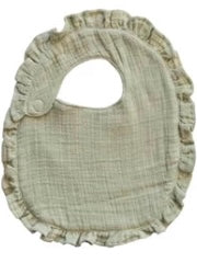 WOVEN COTTON TERRY DOUBLE CLOTH BABY BIB