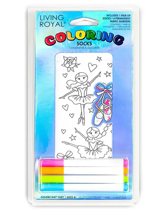 LIVING ROYAL BALLERINA COLORING SOCKS