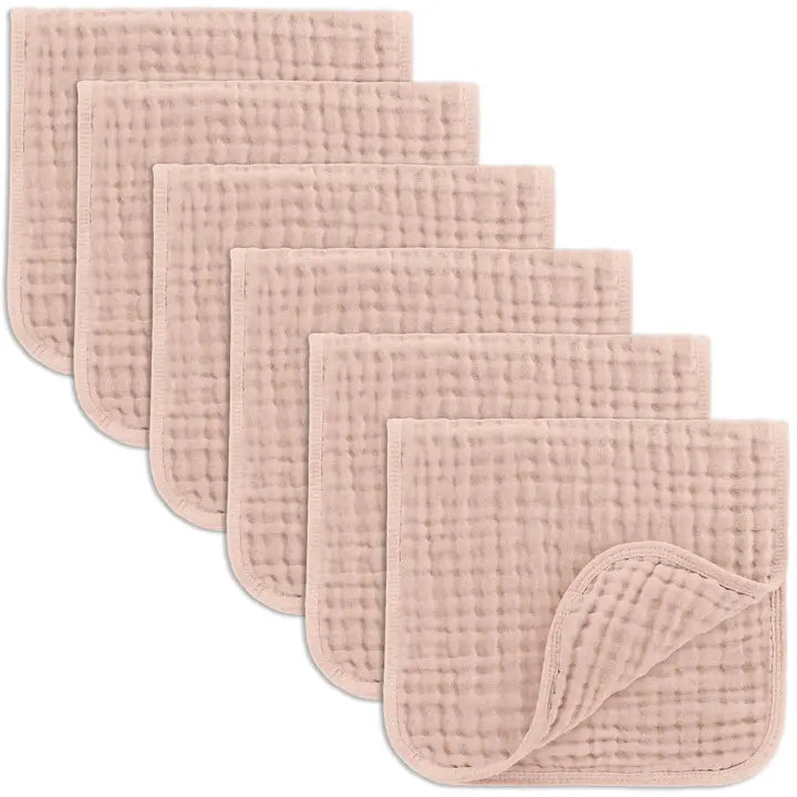 COMFY CUBS BLUSH BURP CLOTH 10 PACK