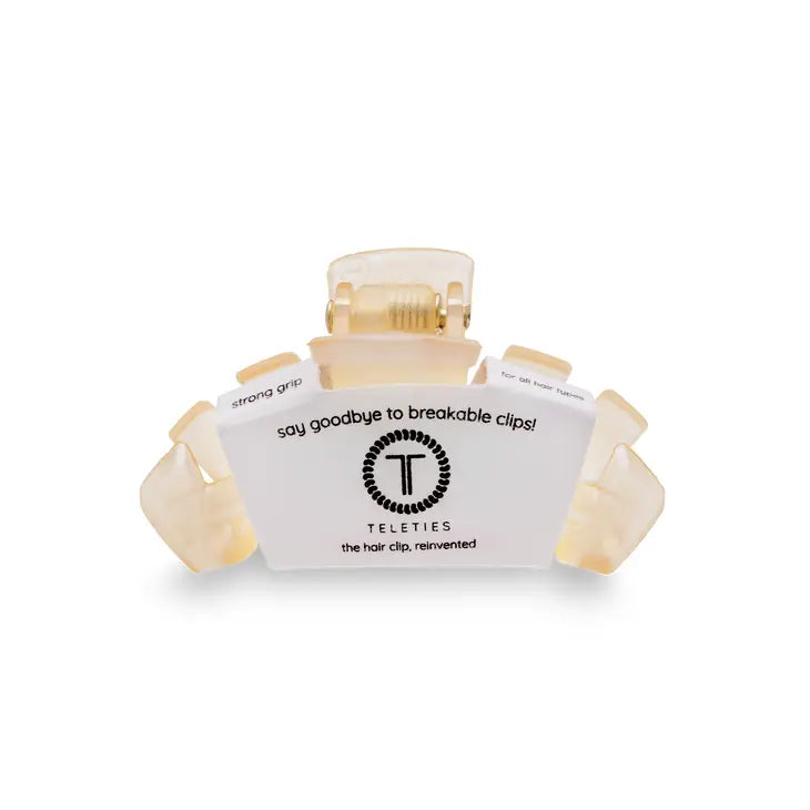 TELETIES CLASSIC ALMOND BEIGE TINY HAIR CLIP