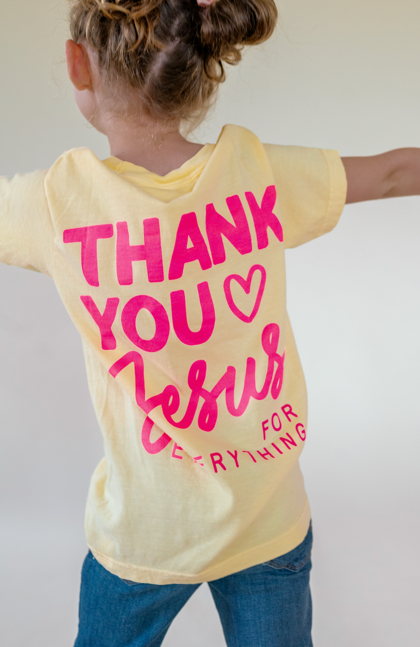Youth Thank You Jesus Tee Butter
