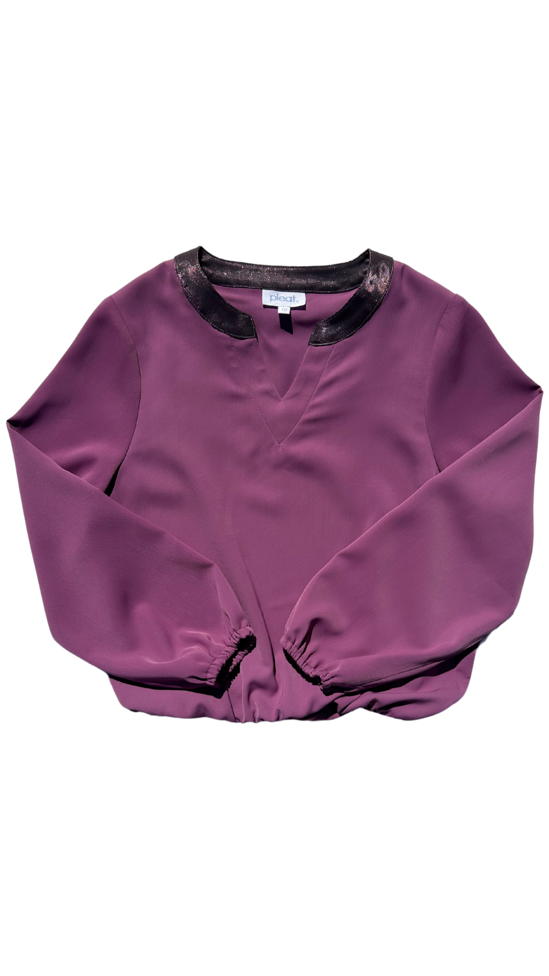 PLEAT MILLY TOP MAGENTA/PLUM