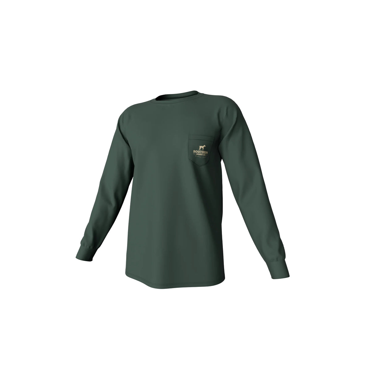 SOUTHERN POINT CO. YOUTH LS CAMO LONG SLEEVE DUCK GREEN