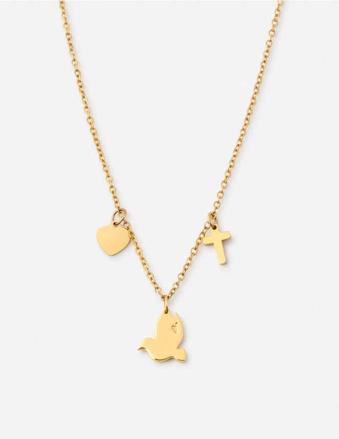 ELEVATED FAITH SALVATION CHARM NECKLACE