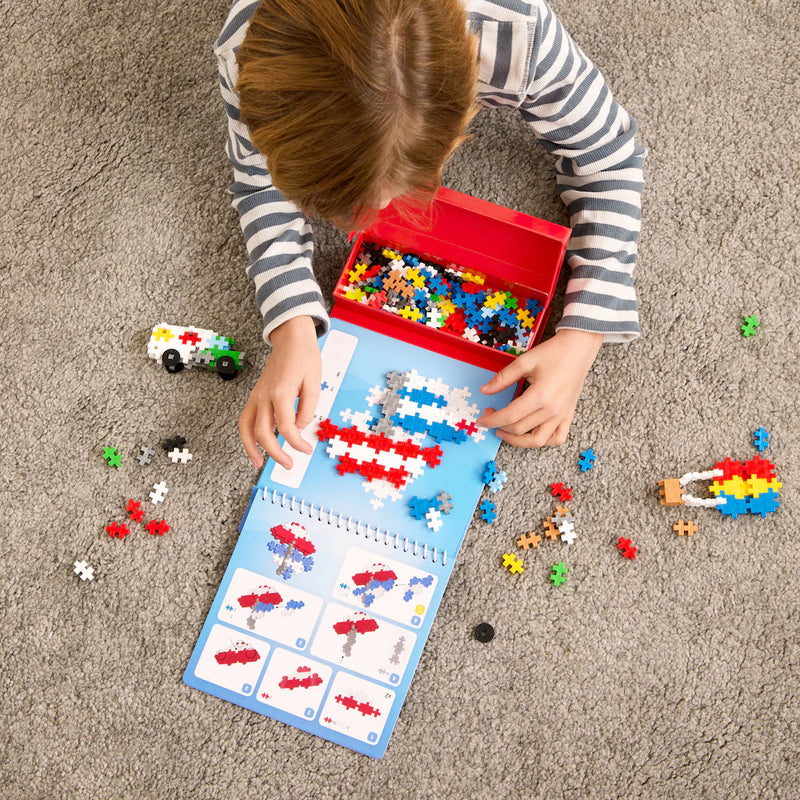 PLUS PLUS PUZZLE BY NUMBER ACTIVITY PAD TRANSPORTATION