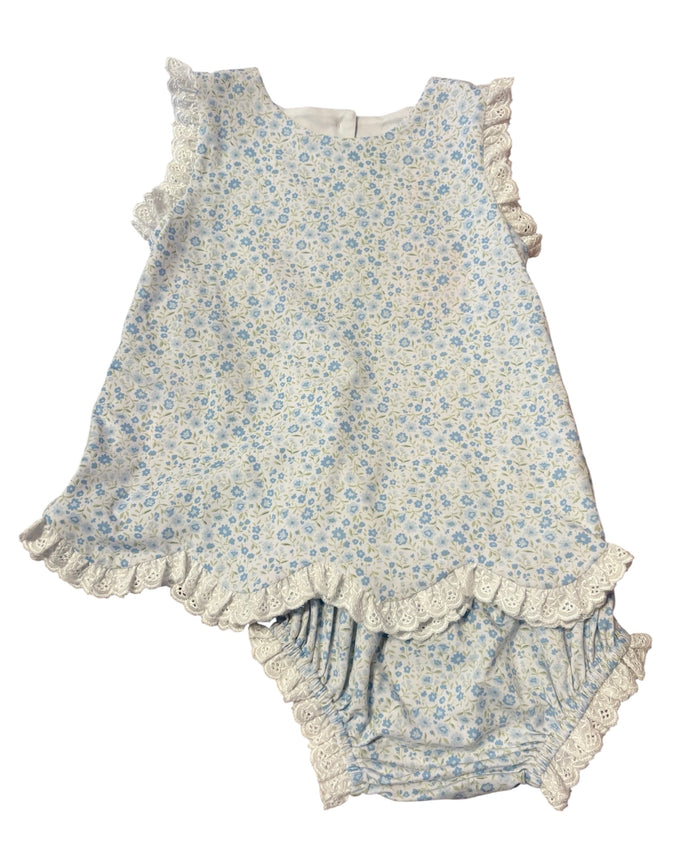 MAY FLOWERS BLOOMER SET W/LACE