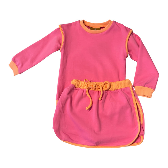 Josie Skort Set Pink & Orange