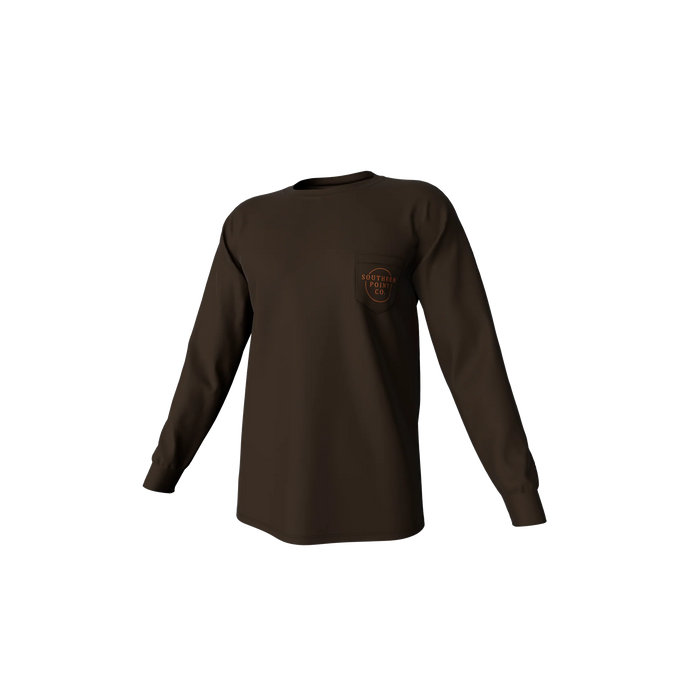 SOUTHERN POINT CO. YOUTH LS VINTAGE CIRCLE GREYTON LONG SLEEVE POCKET TEE GUNSTOCK