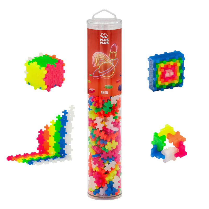 PLUS PLUS TUBE 240 PC NEON MIX