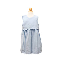 PERCY & TYNE SCALLOP JUMPER BLUE CORD