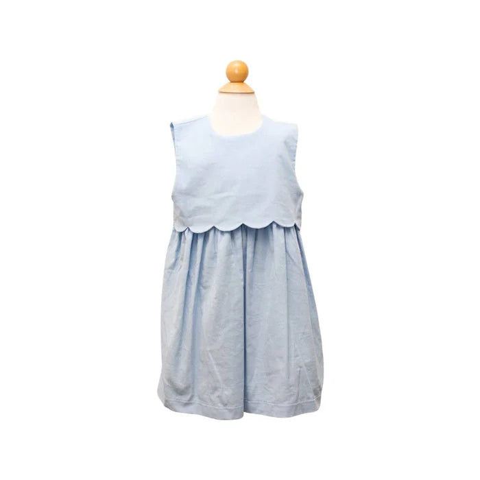 PERCY & TYNE SCALLOP JUMPER BLUE CORD