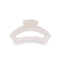 TELETIES OPEN COCONUT WHITE TINY HAIR CLIP
