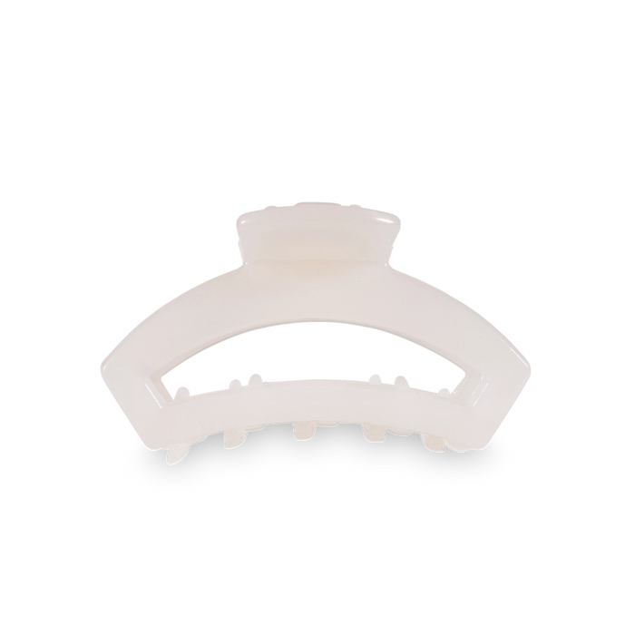 TELETIES OPEN COCONUT WHITE TINY HAIR CLIP