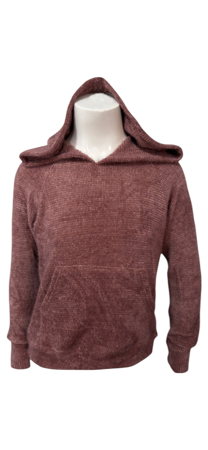 ERGE CHENILLE HOODIE WINE