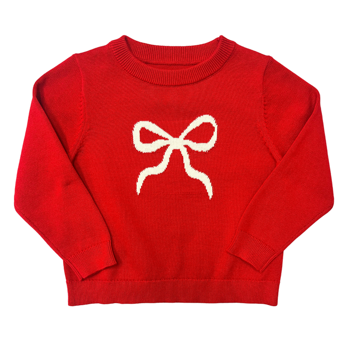 SAGE & LILLY RED BOW SWEATER