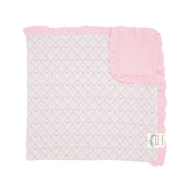 HAMNER HILL RIBBONS AND BOWS STROLLER BLANKET