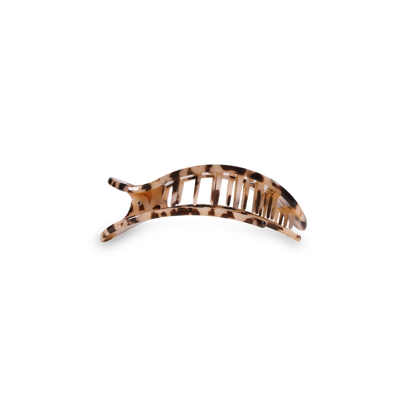 TELETIES BLONDE TORTOISE SMALL FLAT ROUND CLIP