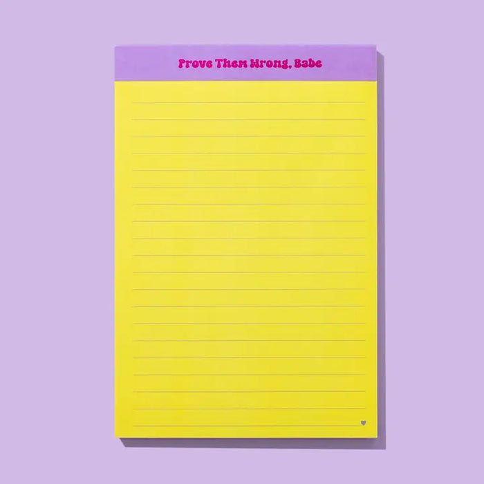 PROVE THEM WRONG LIST PAD