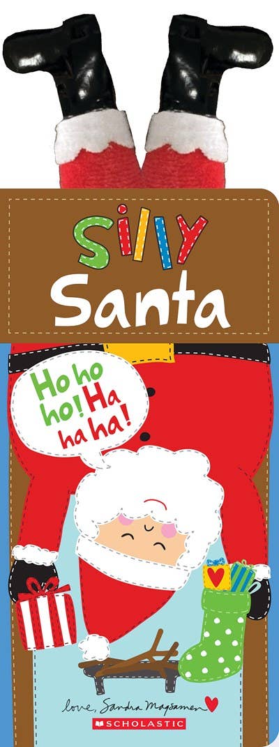 Children's book titled 'Silly Santa' with a cartoon Santa Claus on the cover.