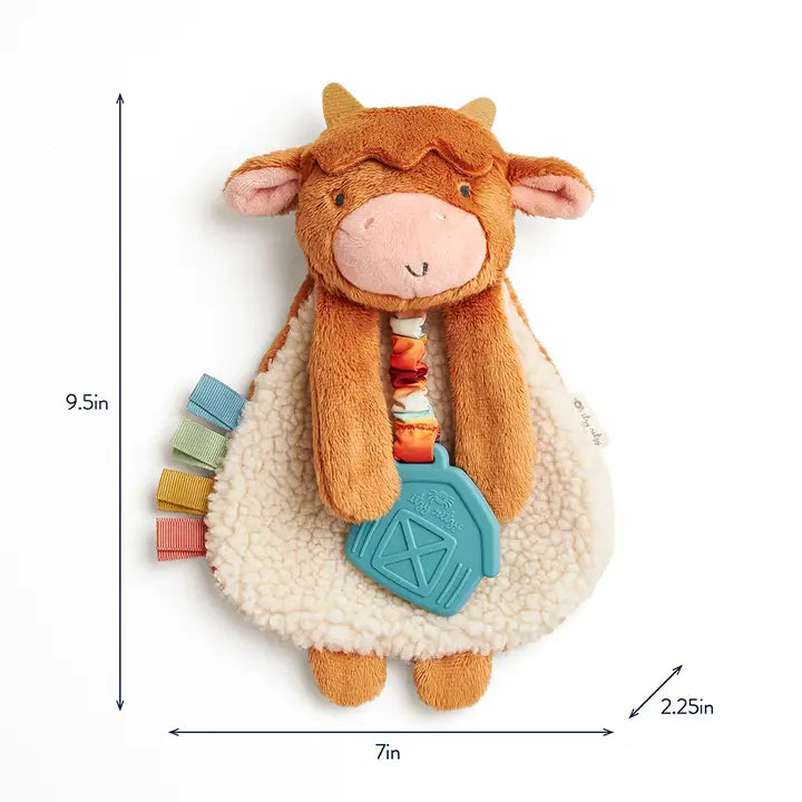 ITZY RITZY HIGHLAND COW ITZY FRIENDS LOVEY PLUSH