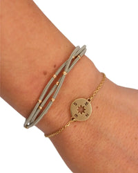 14K Gold bracelet set  Compass