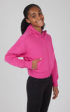 GIRLS SCUBA FULL ZIP EVERYDAY HOODIE JACKET ROSE VIOLET