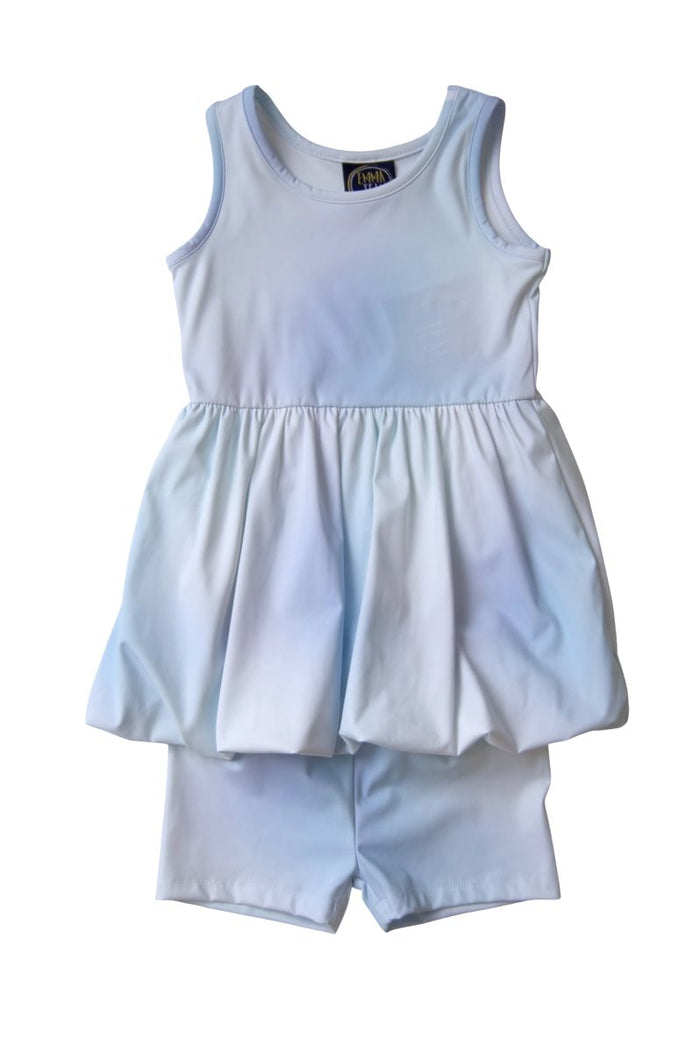 COTTON CANDY BUBBLE DRESS WITH SHORTS