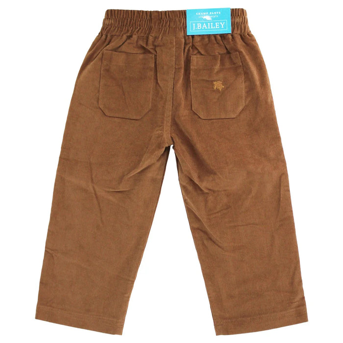 BAILEY BOYS CHARLIE PULL ON BROWN CORD PANT