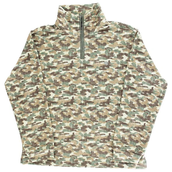 PERFORMANCE HALF ZIP CAMO