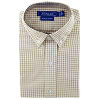 J. BAILEY BUTTON DOWN KHAKI CHECK