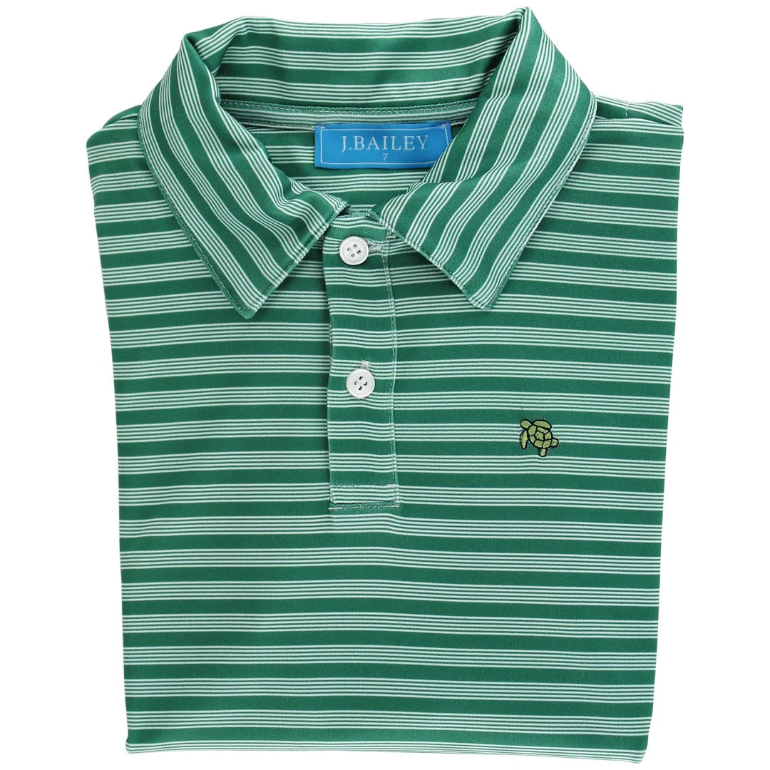 BAILEY BOYS PERFORMANCE POLO EVERGREEN