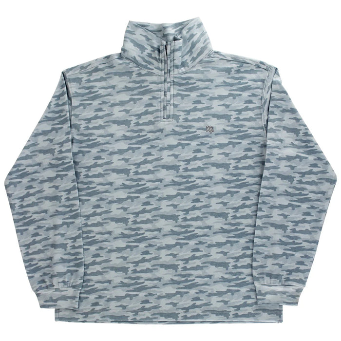 J. BAILEY PERFORMANCE HALF ZIP GRAY CAMO