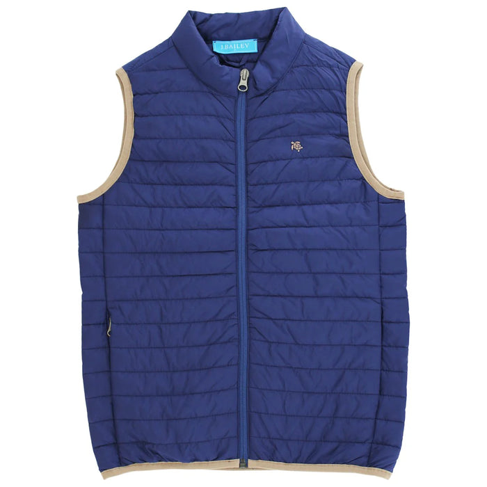 BAILEY BOYS QUILTED VEST NAVY