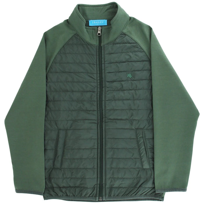 BAILEY BOYS QUILTED BOMBER JACKET GREEN