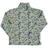 Performance Half Zip Green Camo