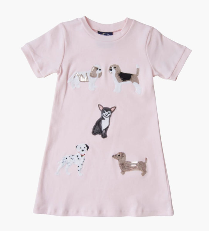 PUPPY APPLIQUE DRESS