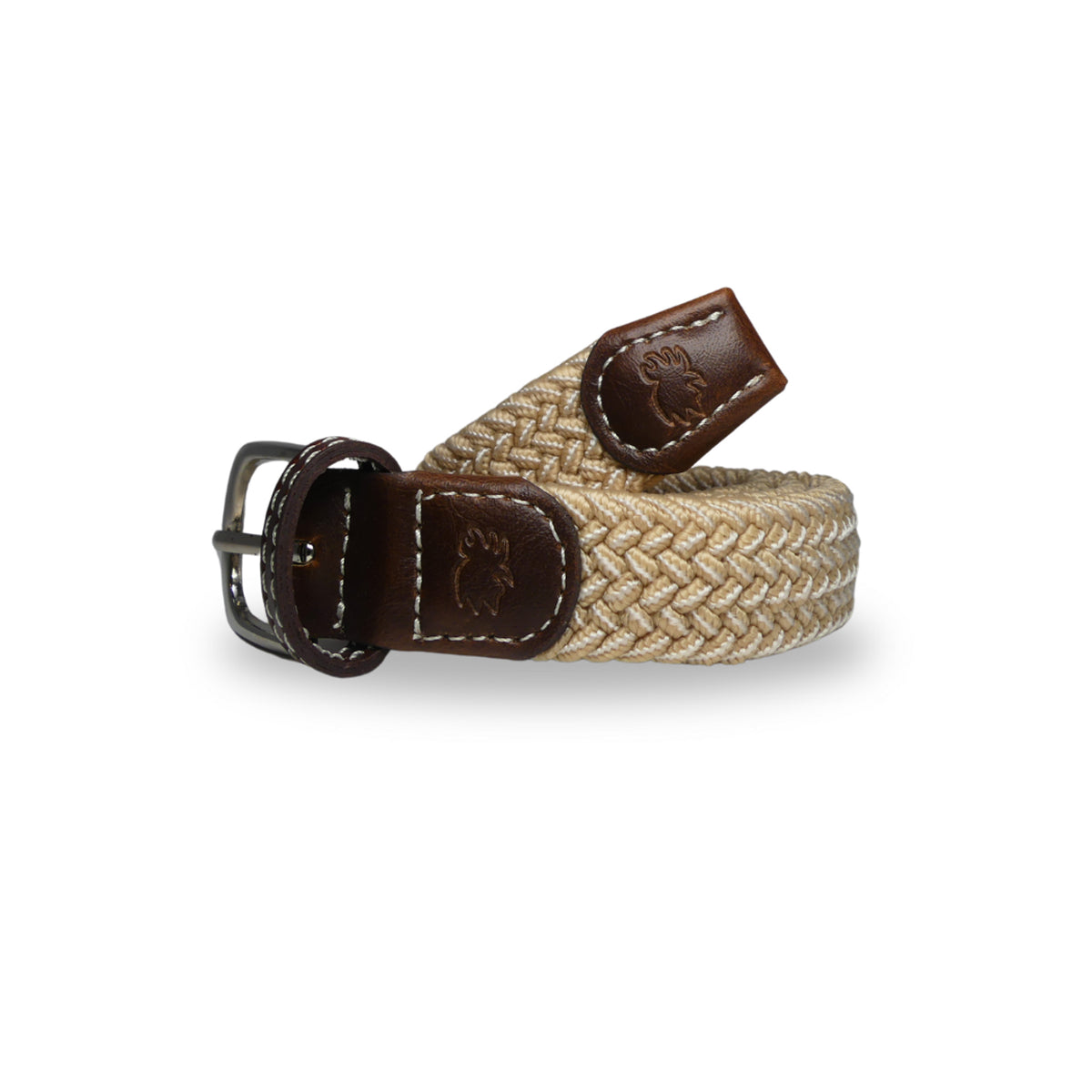 ROOSTA THE LIL SANIBEL KIDS HERRINGBONE WOVEN STRETCH BELT