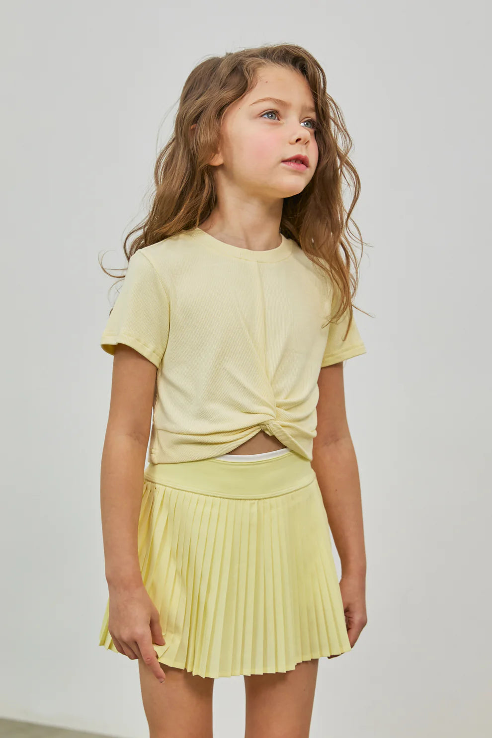 Parfum Pleated Tennis Skirt Citrine
