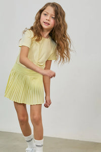 Parfum Pleated Tennis Skirt Citrine