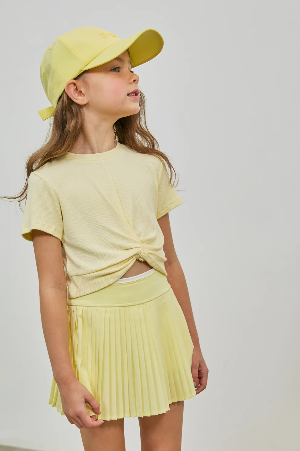 Parfum Pleated Tennis Skirt Citrine