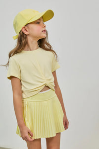 Parfum Pleated Tennis Skirt Citrine
